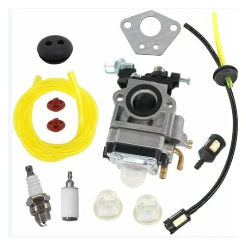 DORFEY Vergasersatz passend for 43CC 52CC TB43 1E40F-5 BC520 CG430 CG520 WYK-74 Kraftstofffilter Grasschneider Motor Gartenwerkzeug Kettensäge von DORFEY