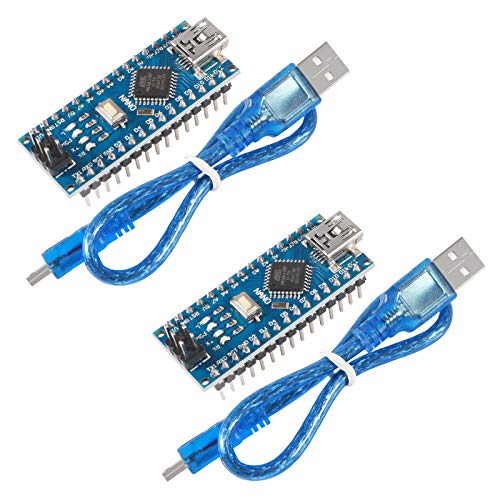 2 STÜCKE Nano ATMEGA Modul V3.0 5 V 16 MHz 328 P Mini USB Micro-Controller Board mit USB Kabel von DORHEA