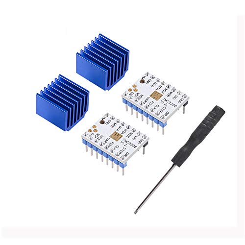 2PCS TMC2208 V1.2 3D-Drucker-Schrittmotortreiber, Upgrade TMC2208-Schrittmotor-Modul mit Kühlkörper-Schraubendreher für 3D-Drucker-Controller-Motherboards Reprap MKS Prusa i3 Ender-3 Pro 2PCS TMC2208 V1.2 3D-Drucker-Schrittmotortreiber, Upgrade TMC2208-Schrittmotor-Modul mit Kühlkörper-Schraubendreher für 3D-Drucker-Controller-Motherboards Reprap MKS Prusa i3 Ender-3 Pro von DORHEA