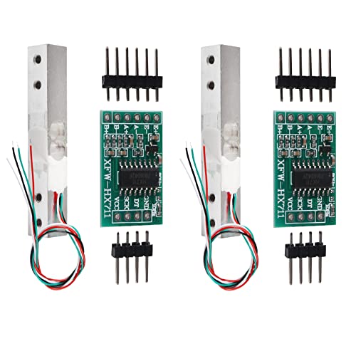 2Set HX711 Weight Sensor Kit Amplifier AD Converter Breakout Pressure Sensor Module Digital Load Cell Weight Sensor 10KG von DORHEA