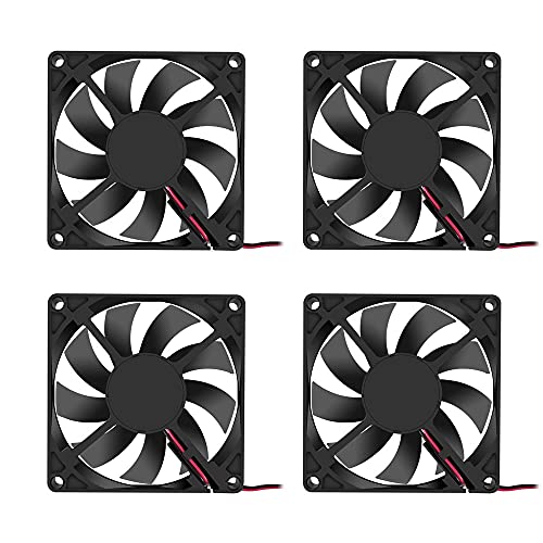 4PCS 80x80x15mm Lüfter 12V 2Pin DC 8015 Bürstenloser Gehäuselüfter für Kühlung PC Computer Gehäuse CPU Radiator Kühler Lüfter 2Pin von DORHEA
