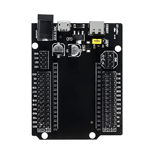 ESP32 Entwicklungsboard GPIO Breakout Board 30Pin Typ-C Micro USB Dual Interface ESP32 Shield 30P Ultra-Low Power Dual Core ESP32-DevKitC-32 ESP-WROOM-32 ESP-32 ESP-32S Expansion Board von DORHEA