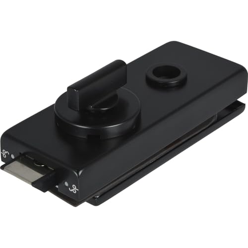 DORMA GLAS Glastürschloss WC Studio Classic - WC Bad Schloss mit Riegelolive für 8mm Glasstärke, Aluminium schwarz von Dorma Glas