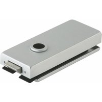 Dormakaba - dorma Glastür-Schloss Studio Classic unversperrbar, für Glas 8-10mm, 10.002, Alu silber eloxiert von DORMAKABA