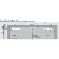 Dormakaba - Gleitschiene gsr-vk, silber von DORMAKABA