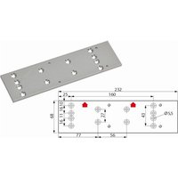 Dorma Montageplatte für Oben-Türschließer ts 71/72 Aluminium silber eloxiert von DORMAKABA