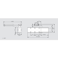 Dormakaba - Türschließer TS83 Flachgestänge en 3-6 mit Feststellung und Abschaltung, weiß Dormakaba - Türschließer TS83 Flachgestänge en 3-6 mit Feststellung und Abschaltung, weiß von DORMAKABA