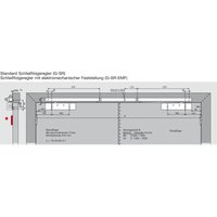 Dormakaba - Türschließer ts 93B gsr-vl Größe en 2-5 , 2 Flügel mit Gleitschiene, silber von DORMAKABA