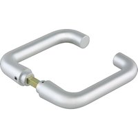 Dormakaba - Glastürdrückerpaar Rundform lm silber elox.f.Drückerf.VK 8mm dorma-glas von DORMAKABA