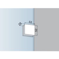 Dormakaba - Schraubhalterung pt 90, Glasstärke 10 mm, Edelstahl (07.021) Glastürbeschlag - Zubehör von DORMAKABA