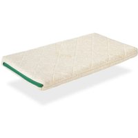 Mini-Matratze für Kinderbett, 80X40 cm, Hohe 7 cm. Latex und natürliche Kokosnuss. 100 % Bio-Stoff von XALUCA