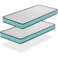 2X Matratzen CONFORT PRO 80x200 -H2- Hohe 14 cm Super weiche Polsterung - jugendlich - ideal für Nest-Betten von XALUCA