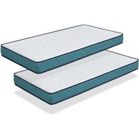 2X Matratzen confort pro 90x190 -H2- Hohe 14 cm Super weiche Polsterung - jugendlich - ideal für Nest-Betten von DORMALIT