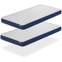 Matratze pack 2 ergo konfort 90x190 -H2- Hohe 14 cm Super weiche Polsterung - jugendlich - ideal für Nest-Betten von XALUCA