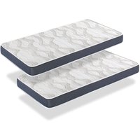 Matratze pack 2 ergo konfort 90x200 -H2- Hohe 14 cm Super weiche Polsterung - jugendlich - ideal für Nest-Betten von DORMALIT