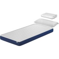 Xaluca - Pack Kindermatratze 80X160 ergo konfort Hohe 14 cm H2 + 1 Memory Foam Kopfkissen + 1 Matratzenschoner von XALUCA