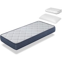 Pack Matratze 90x190 laura Hohe 22 cm + 1 Memory Foam Kopfkissen 90x35 + 1 Matratzenschoner 90x190 cm von DORMALIT