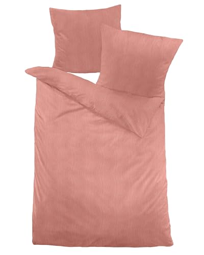 DORMISETTE Bettwäsche Musselin (BL 135x200 cm) BL 135x200 cm orange Bettbezug Bettzeug von DORMISETTE