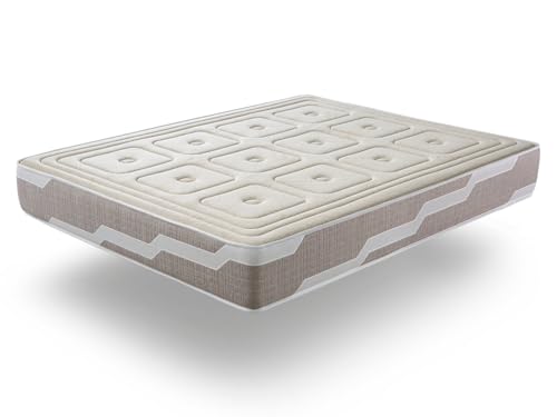 DORMISSIMO Latexmatratze 140X190 ORGANIK Natura Höhe 27 cm, Naturlatex und Taschenfedern von DORMISSIMO