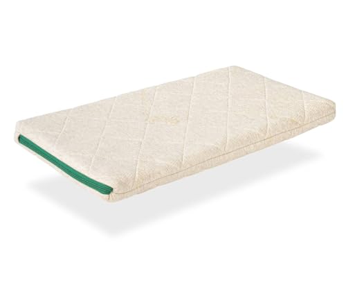DORMISSIMO Mini-Matratze für Kinderbett, 80X40 cm, Hohe 7 cm. Latex und natürliche Kokosnuss. 100% Bio-Stoff von DORMISSIMO