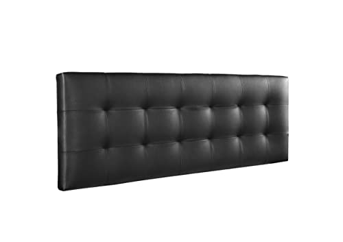 DORMIUM CONFORT Chester 2104 145 Kunstleder schwarz bettkopfteile, Kunststoff, 145X50X7 cm von DORMIUM CONFORT