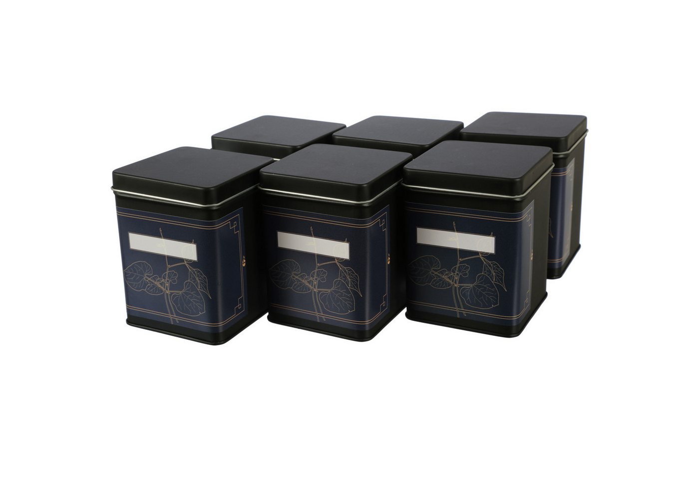 DOSENRITTER Teedose WATSON inkl. 6 florale-Etiketten, (6-tlg), aus Metall von DOSENRITTER