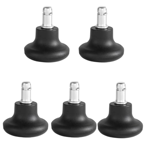 5 Stück Mehrzweck-Stuhlgleiter verwandeln Drehstühle in stationäre Sitzgelegenheiten mit Leichtigkeit, Büro-Hardware, stationäre Stuhlrollen von DOSERTY