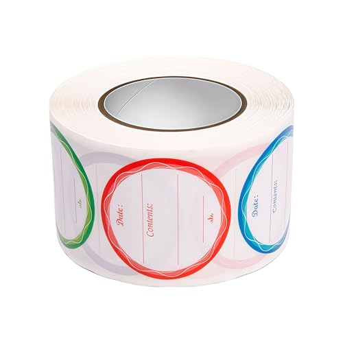 500 Stück beschreibbares Klebepapier 3,8 cm abnehmbare Aufkleber Etiketten für Lebensmittelbehälter, Bürobedarf, Zuhause, Schule, Klebemarker 500 Stück beschreibbares Klebepapier 3,8 cm abnehmbare Aufkleber Etiketten für Lebensmittelbehälter, Bürobedarf, Zuhause, Schule, Klebemarker von DOSERTY