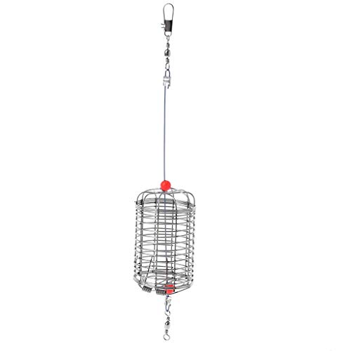 Aquarium Futternapf Edelstahl Fisch Garnelen Feeder mit Federkorb Mesh Käfig mit Haken Moos Aquarium Heizung Licht Thermometer Kies Sand Dekorationen Filter von DOSERTY