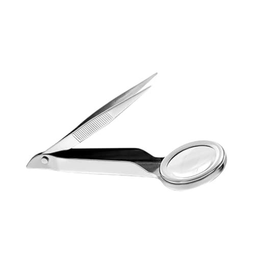Augenbrauen Pinzettenvergrößerung Glas Tragbares Reparatur Loupe Werkzeug Für Wissenschaftliche Schmuck Inspektionsstempel Eingewachsene Haare Augenbrauen Pinzetten Mit Vergrößerung Glas von DOSERTY