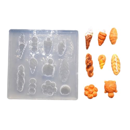 Brotharzform für Fondant, Kuchen, Dekoration, Schokolade, Schmuck, Brot, Silikonform, antihaftbeschichtet, leicht zu entformen, lebensmittelechtes Silikon Brotharzform für Fondant, Kuchen, Dekoration, Schokolade, Schmuck, Brot, Silikonform, antihaftbeschichtet, leicht zu entformen, lebensmittelechtes Silikon von DOSERTY