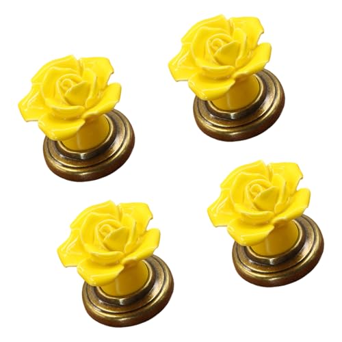 DOSERTY 4 Stück Elegante Rosendesigns Schrankgriffe Stabile Keramikmaterialien für Kleiderschrank Schubladen Täglichen Gebrauch Dekorative Keramik Schubladengriffe DOSERTY 4 Stück Elegante Rosendesigns Schrankgriffe Stabile Keramikmaterialien für Kleiderschrank Schubladen Täglichen Gebrauch Dekorative Keramik Schubladengriffe von DOSERTY