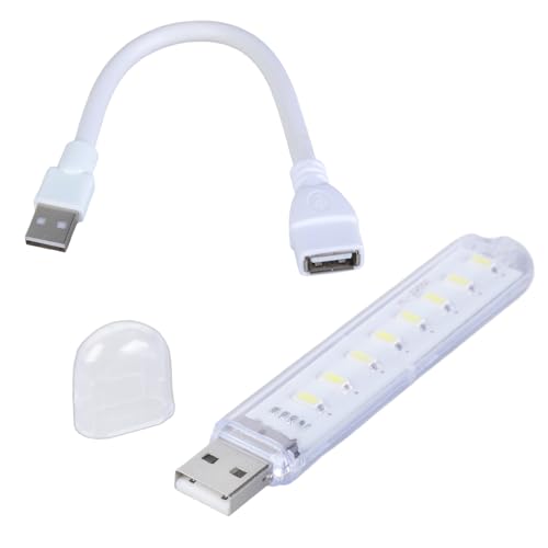 DOSERTY 8 LED USB Licht Mit Flexibles Rohr Für Eine Verstellbare Beleuchtung Camping Outdoor Event Autowohnungen Und Schlafzimmer von DOSERTY