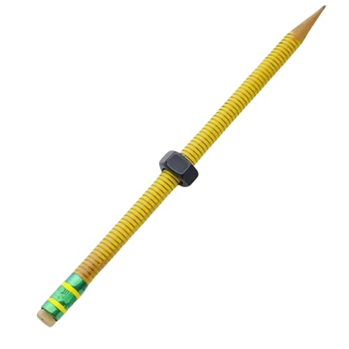 DOSERTY Discreets sensorisches Schreibwerkzeug zum Stressabbau, verstärkter Holzstift mit drehbarer Mutter, Lernbegleiter, Holzgewindestift DOSERTY Discreets sensorisches Schreibwerkzeug zum Stressabbau, verstärkter Holzstift mit drehbarer Mutter, Lernbegleiter, Holzgewindestift von DOSERTY
