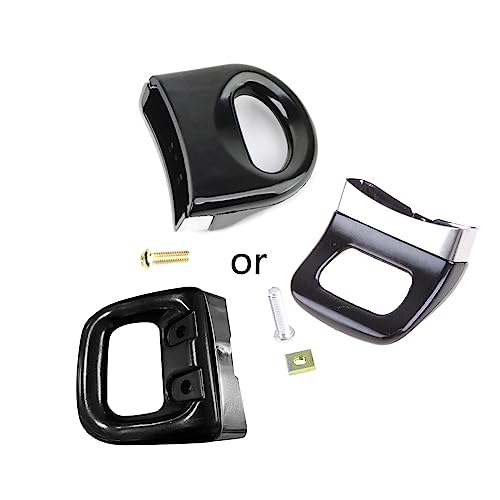 DOSERTY Einloch-Pfannen Seitengriffe Schnellkochtöpfe Dampfgarer Ständer Griff Metall Töpfe Griff Ersatz Handgriff mit Schrauben Töpfe Griffhalter für Küche Schwarz Ersatz Edelstahl von DOSERTY