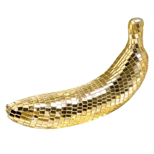 DOSERTY Gespiegelte Diskotheken Banane Obst Skulptur Glitzernde Reflektierende Ornamente Für Partys Hochzeiten Und Tanzboden-Dekoration Reflektierendes Obst Ornament Party Dekoration DOSERTY Gespiegelte Diskotheken Banane Obst Skulptur Glitzernde Reflektierende Ornamente Für Partys Hochzeiten Und Tanzboden-Dekoration Reflektierendes Obst Ornament Party Dekoration von DOSERTY