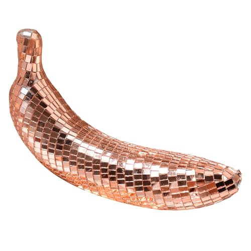 DOSERTY Gespiegelte Diskotheken Banane Obst Skulptur Glitzernde Reflektierende Ornamente Für Partys Hochzeiten Und Tanzboden-Dekoration Reflektierendes Obst Ornament Party Dekoration DOSERTY Gespiegelte Diskotheken Banane Obst Skulptur Glitzernde Reflektierende Ornamente Für Partys Hochzeiten Und Tanzboden-Dekoration Reflektierendes Obst Ornament Party Dekoration von DOSERTY