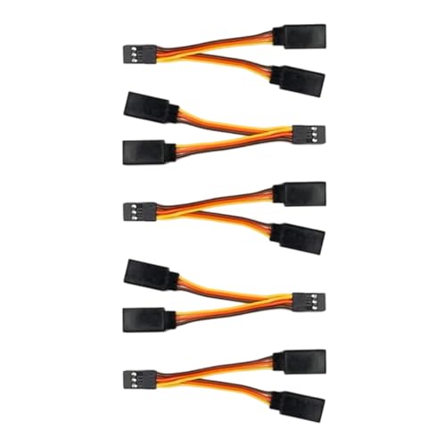 Packung Von 5 30 Servo Y Steckverbinder Draht 5 cm Silikonjacken Für Stabile Signale Getriebe von DOSERTY