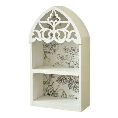 DOSERTY Präzise geschnitztes Wandregal aus Holz, schwebendes Regal für Heimdekoration, geheimnisvoll inspiriert, mehrschichtiges Design, Kristall-Display DOSERTY Präzise geschnitztes Wandregal aus Holz, schwebendes Regal für Heimdekoration, geheimnisvoll inspiriert, mehrschichtiges Design, Kristall-Display von DOSERTY