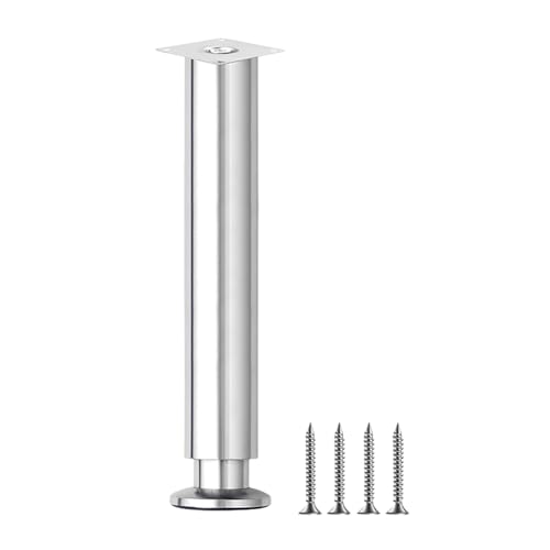 DOSERTY Verstellbare Möbelbeine, 30 bis 31 cm, rostfreier Stahl, für verschiedene Arten von Tischen von DOSERTY