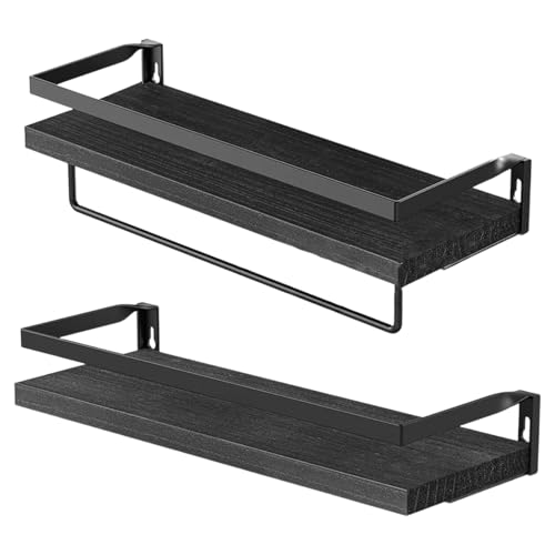 DOSERTY Vielseitiges, schwebendes Holzregal, moderne Wandregale, Holz, schwimmende Aufbewahrung, Halterung für jeden Raum, Bilderrahmenhalter von DOSERTY