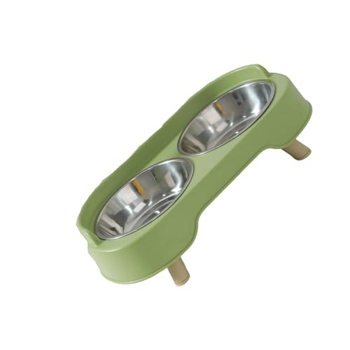 Doppel Katzen Futternapf Edelstahl Sofa Shap Dish Hunde Stoßfest Doppelnapf Edelstahl Haustier Doppel Katzen Futternapf Edelstahl Sofa Shap Dish Hunde Stoßfest Doppelnapf Edelstahl Haustier von DOSERTY