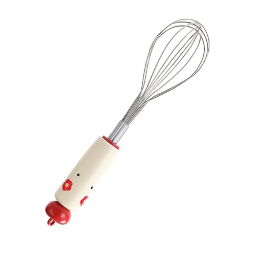 Ergonomischer, rutschfester Schneebesen zum Rühren, Mischen, Schlagen, Edelstahl, Küchenhelfer für Restaurants von DOSERTY