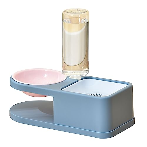 Erhöhter Futternapf, Futternapf, Geschirr-Set mit Set, Futter-/Wasserspender, rutschfester Futternapf, Ersatz für Haustiere von DOSERTY