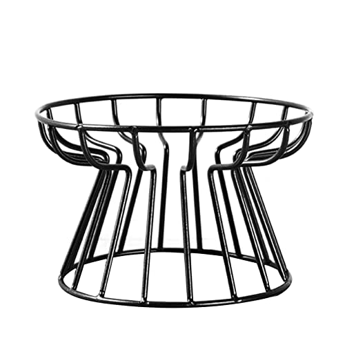 Erhöhter Futternapf-Halter für Futter- und Wasserschale, massives Metall, schützt die Wirbelsäule des Haustiers, Einzelnapf, Haustier-Fütterzubehör von DOSERTY