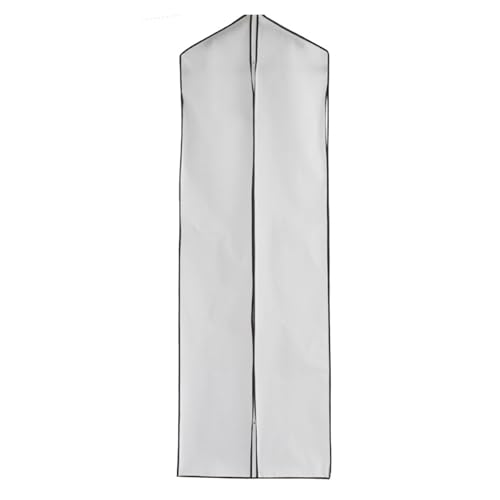 Faltbarer Kleidersack für Hochzeitskleid, Staubschutz, tragbare Abdeckungen zum Schutz von Hochzeitskleidung, transparente Fensterkleider von DOSERTY