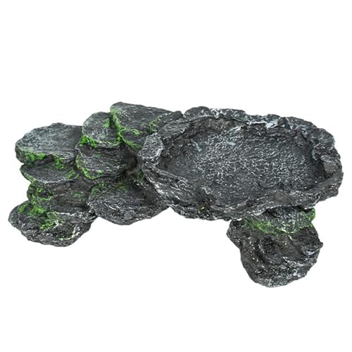 Lebensechte Steinplattform, Landschaftsdekoration, Höhle, Unterschlupf, Haus für Reptilien, Aquarien und Terrarien, Ornament, sichere Fisch-Lebensräume Lebensechte Steinplattform, Landschaftsdekoration, Höhle, Unterschlupf, Haus für Reptilien, Aquarien und Terrarien, Ornament, sichere Fisch-Lebensräume von DOSERTY