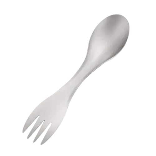 Leichte Göffel Campingutensilien, 2-in-1-Gabel, Löffel, Göffel für Rucksackreisen, Wandern, Outdoor-Geschirr, Gabel, Löffel Leichte Göffel Campingutensilien, 2-in-1-Gabel, Löffel, Göffel für Rucksackreisen, Wandern, Outdoor-Geschirr, Gabel, Löffel von DOSERTY