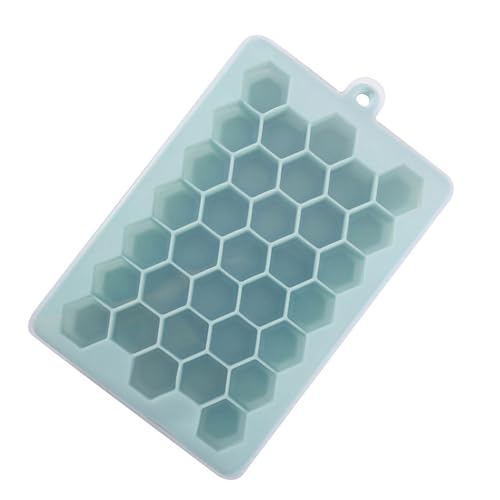 Leichter ICES CUBE SCOP 33 GRIDS ICES CUBE Tablett Mit Deckel Flexibler Silikon Ices Hersteller Für Cocktails Kaffee von DOSERTY