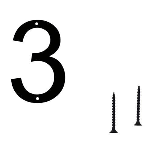 Moderne schwebende Hausnummern, Metall, rostfrei, Adressschilder für den Außenbereich, Briefkasten, Hof, Tür, Wand mit Nägeln, Set für Hausadresse, Nummer/Plaketten Moderne schwebende Hausnummern, Metall, rostfrei, Adressschilder für den Außenbereich, Briefkasten, Hof, Tür, Wand mit Nägeln, Set für Hausadresse, Nummer/Plaketten von DOSERTY